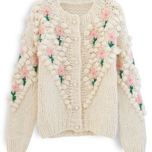 Chicwish floral handsewn cardigan